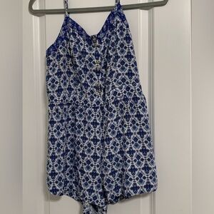 American Eagle Outfitters Romper Size S Adjustable Straps Back Smocking‎